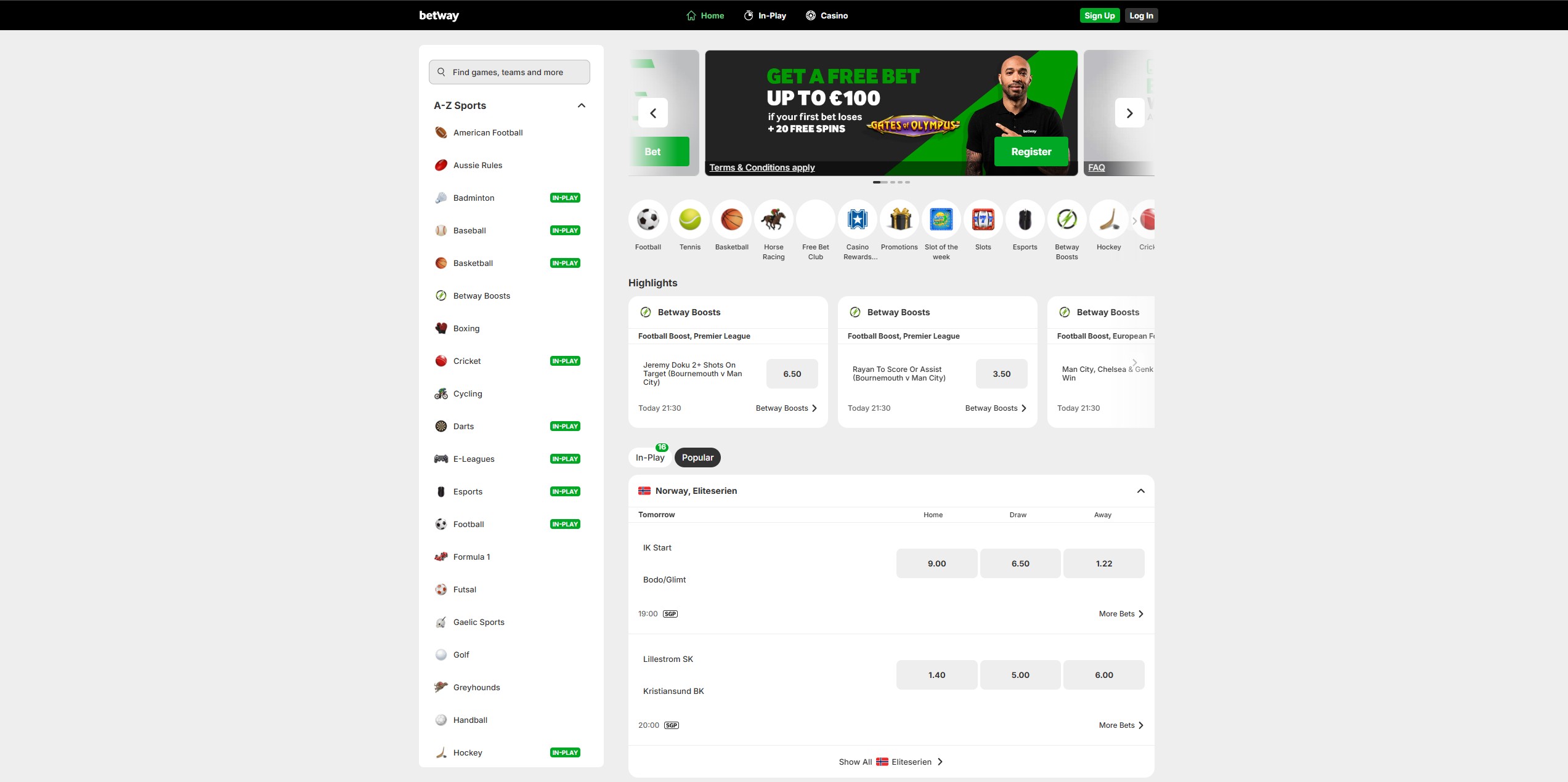 Betway Casino screenshot 5