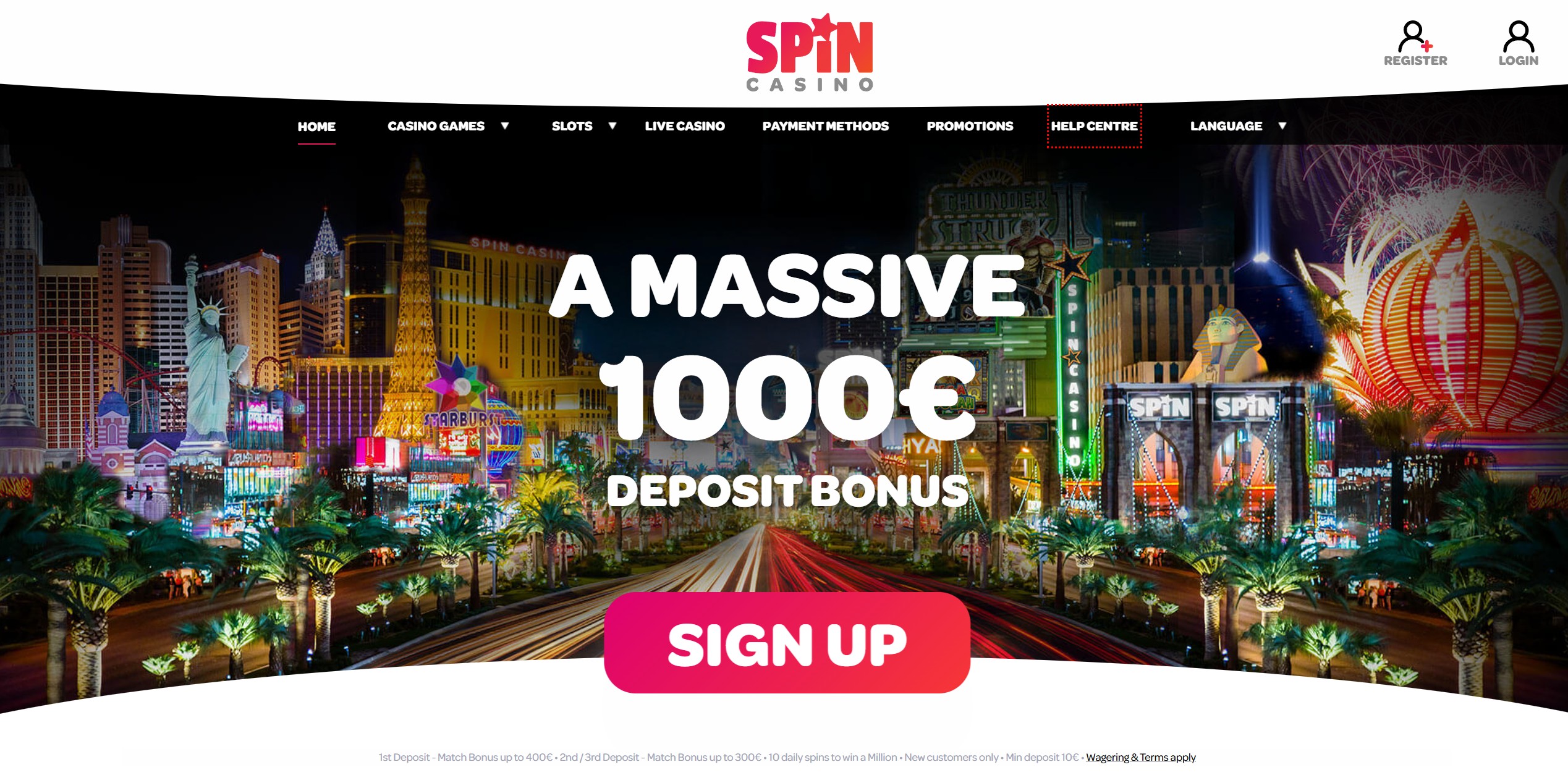 Spin Casino screenshot 1