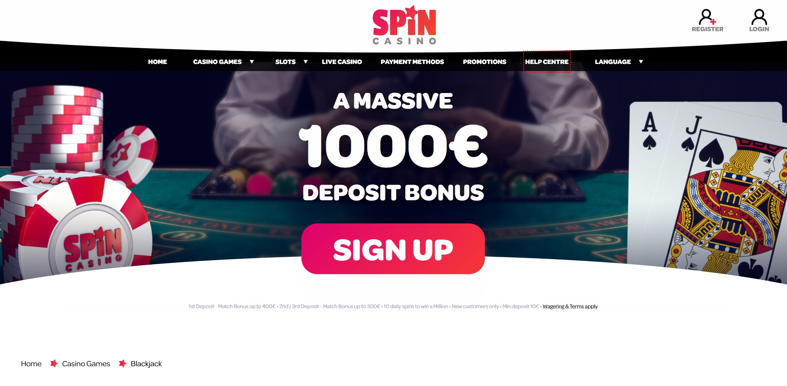 Spin Casino screenshot 3