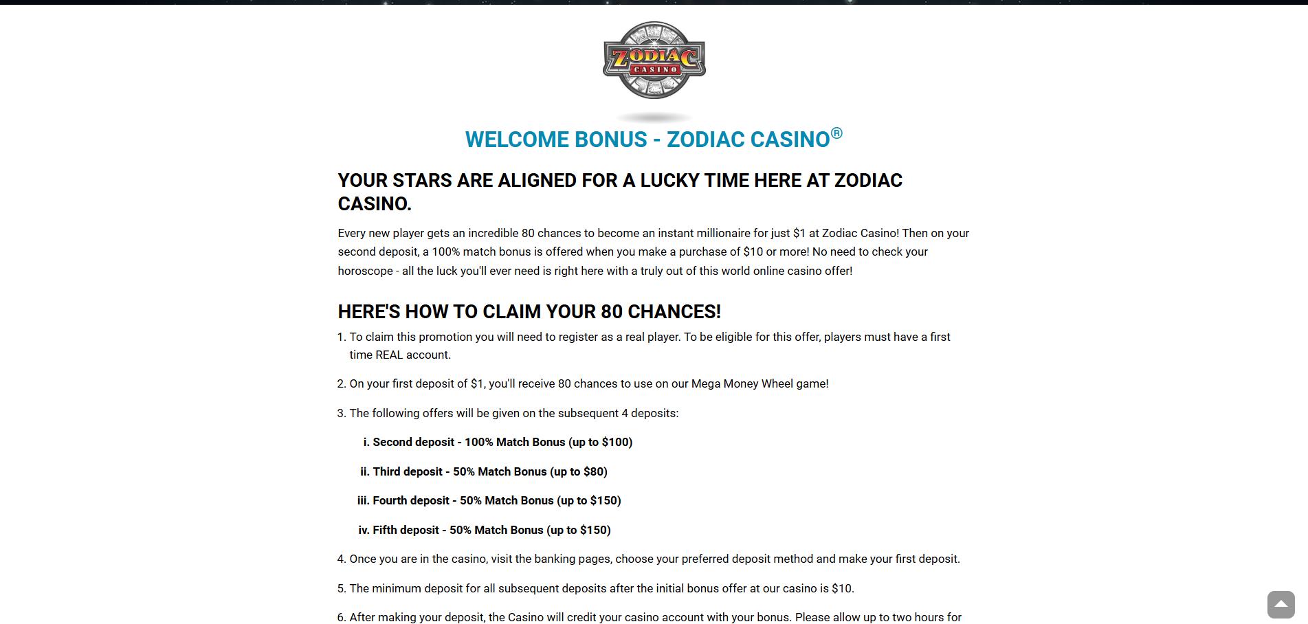 Zodiac Casino screenshot 3