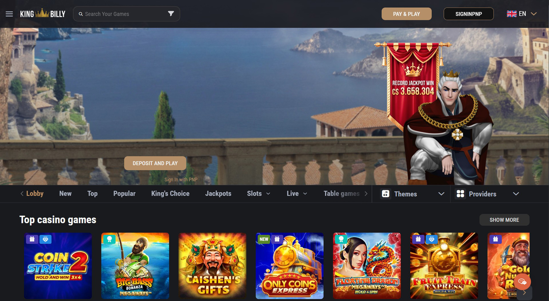 5. King Billy Casino